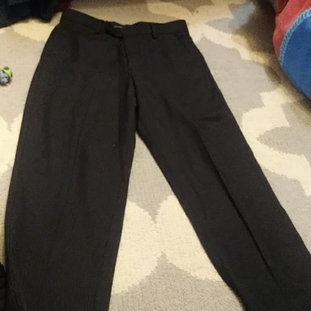 Calvin Klein black pinstripe pants